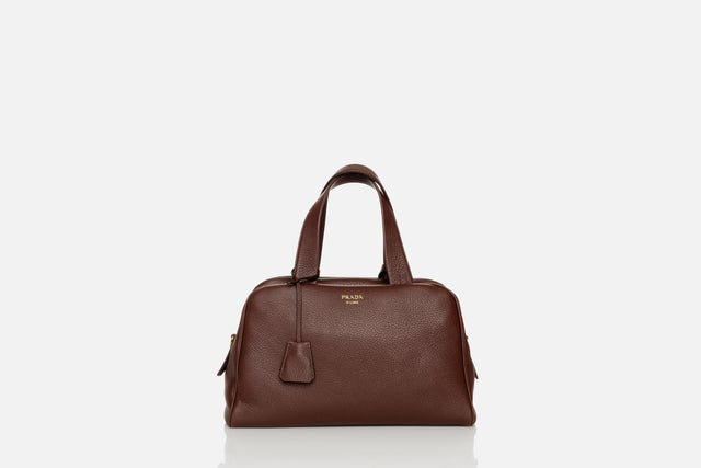 Prada Large Leather Top-Handle Bag
