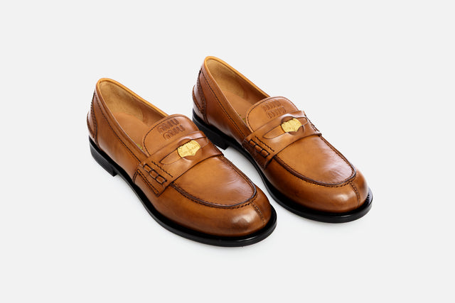 Miu Miu Brushed Leather Penny Loafer