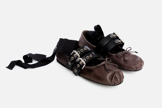 Miu Miu Nappa And Calf Ballerina