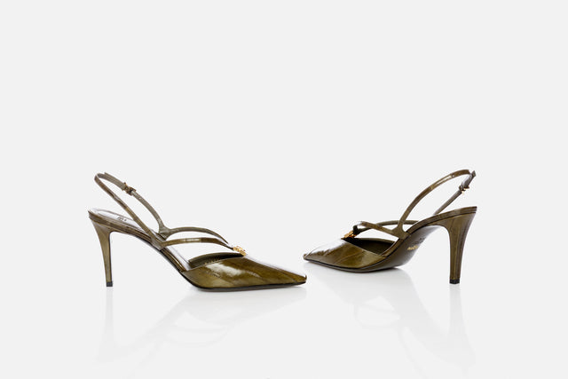 Fendi FFold High-heel Slingbacks