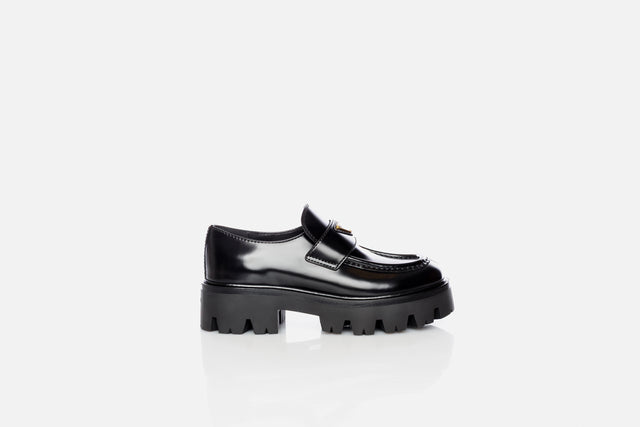 Prada Brushed Leather Loafer
