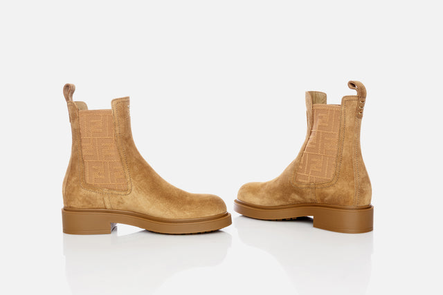 Fendi Filo Suede Biker Boots