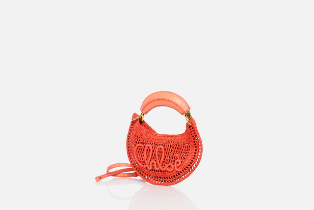 Chloé Mini Summer Banana Hobo Bag In Raffia