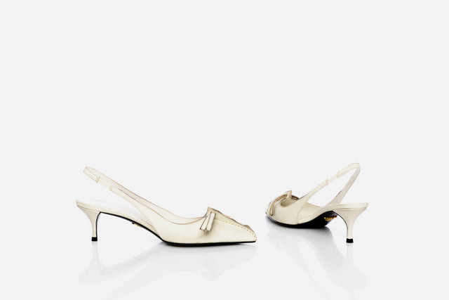 Prada Leather Slingback Pumps