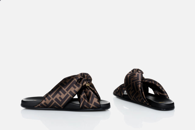 Fendi Feel Satin Slides