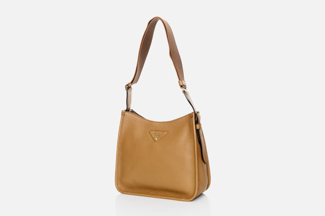 Prada Leather Hobo Handbag