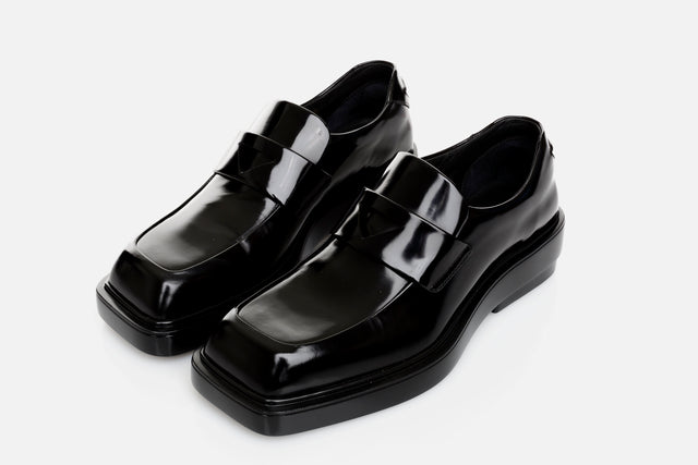 Prada Brushed Leather Loafers (from the runway)