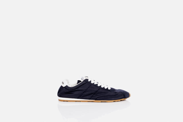 Miu Miu Plume Technical Fabric And Suede Sneaker