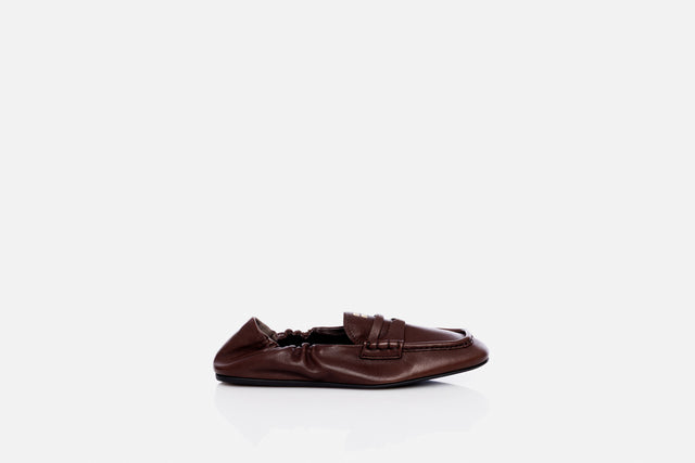 Miu Miu Ruches Nappa Leather Loafers