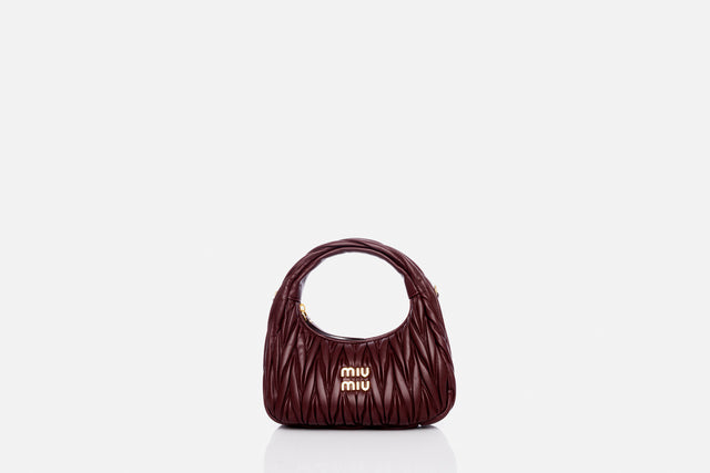 Miu Miu Wander Matelassé Nappa Leather Bag