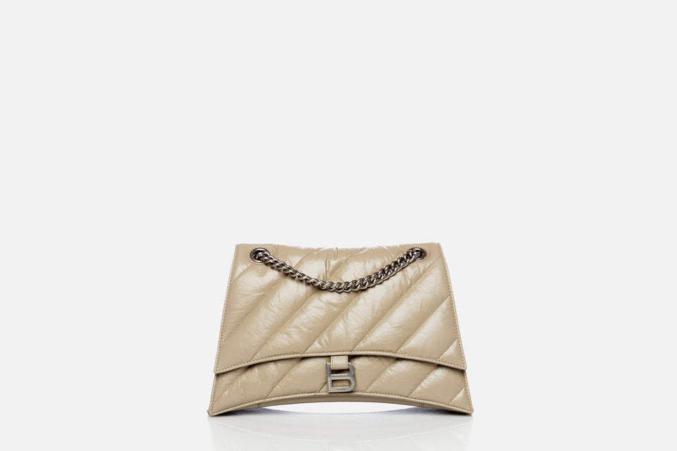 Balenciaga Crush Medium Chain Bag Quilted Calfskin