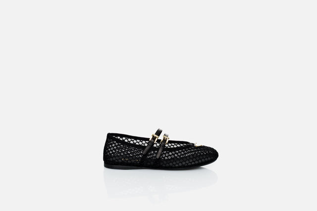 Prada Mesh Fabric Ballerinas