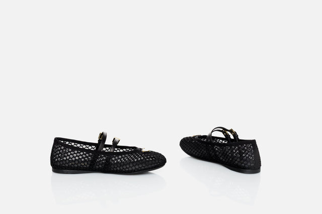 Prada Mesh Fabric Ballerinas