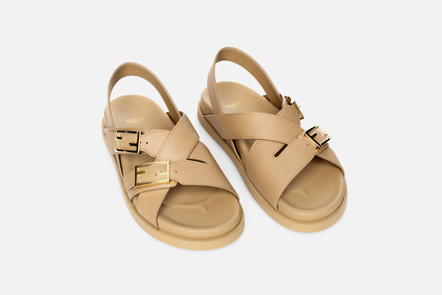 Fendi Feel Leather Sandals