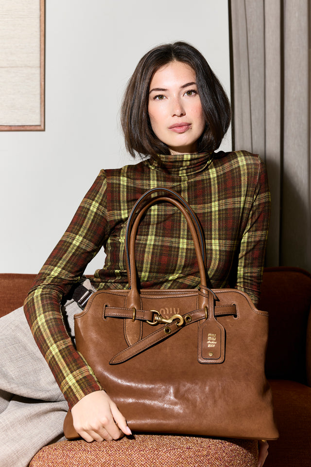 Miu Miu Aventure Nappa Leather Bag Medium