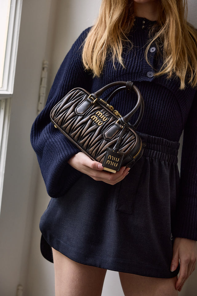 Miu Miu Arcadie Matelassé Nappa Leather Bag