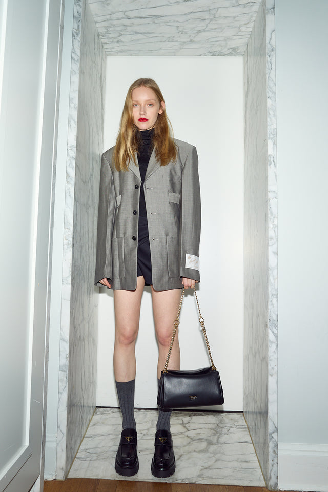 Prada Small Tumulte Nappa Leather Bag