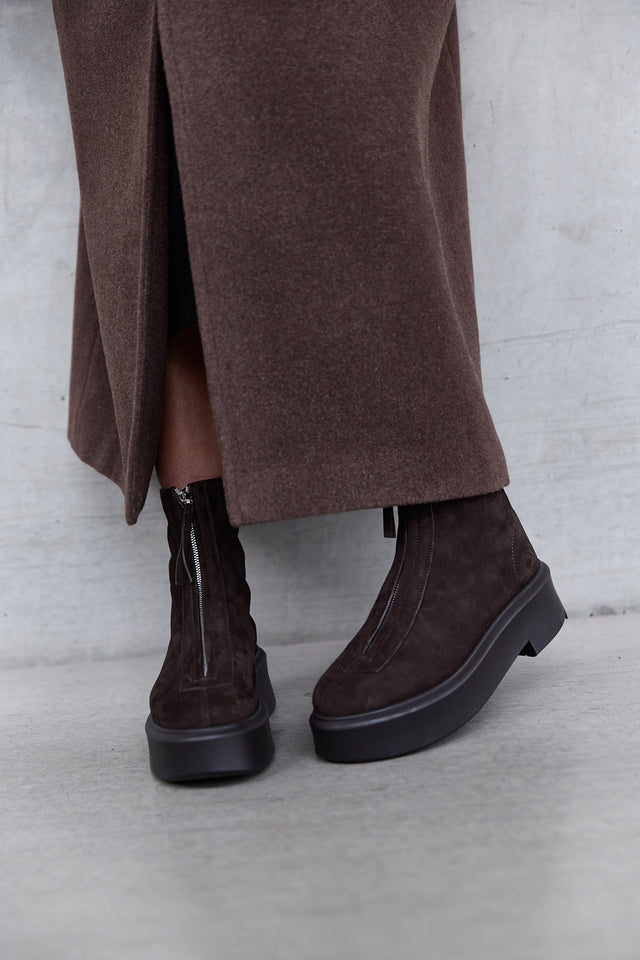The Row Zipped Ankle Boot