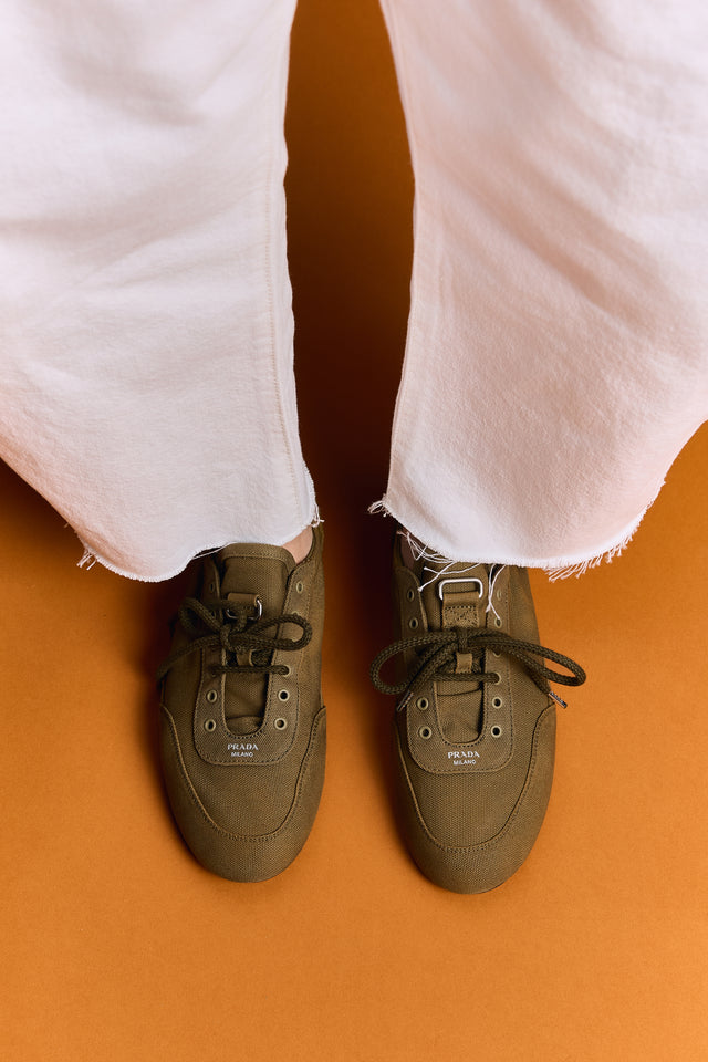 Prada Collapse Canvas Sneakers