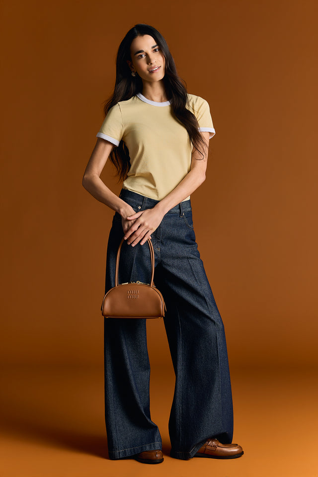 Miu Miu Brushed Leather Penny Loafer