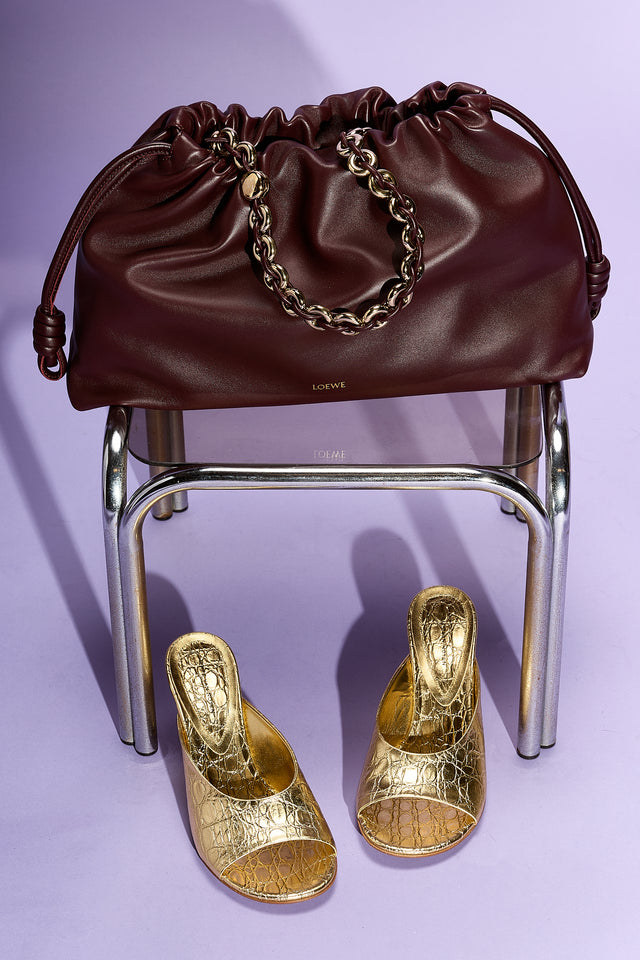 Dries Van Noten Open-toe Leather Mules