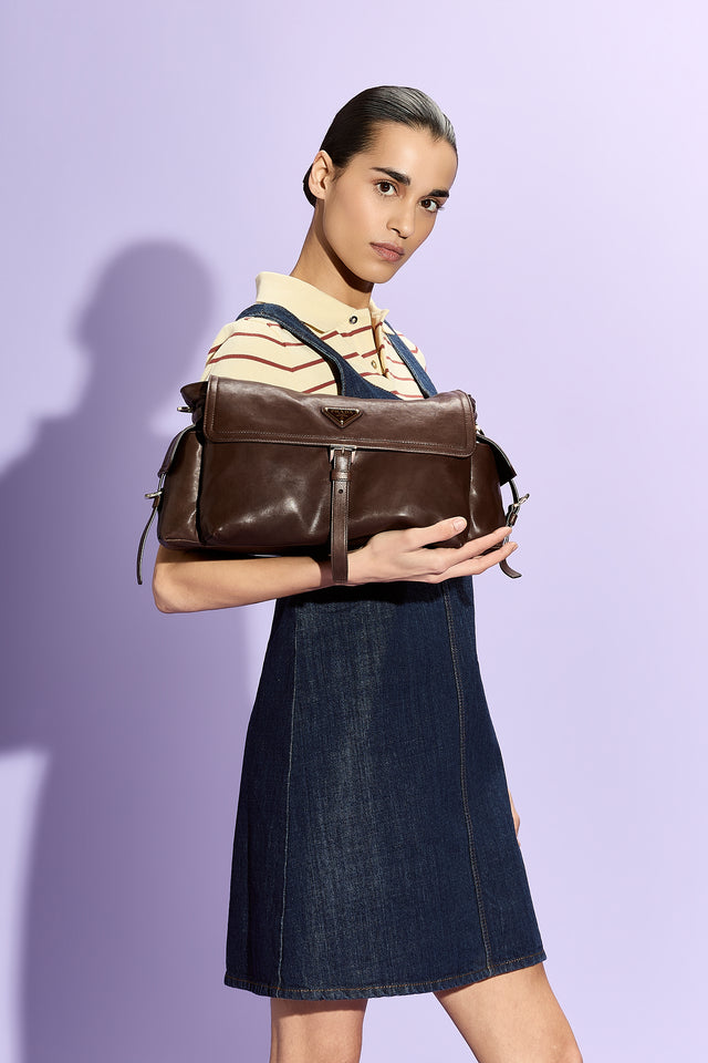 Prada Explore Large Nappa Shoulder Bag With Flap