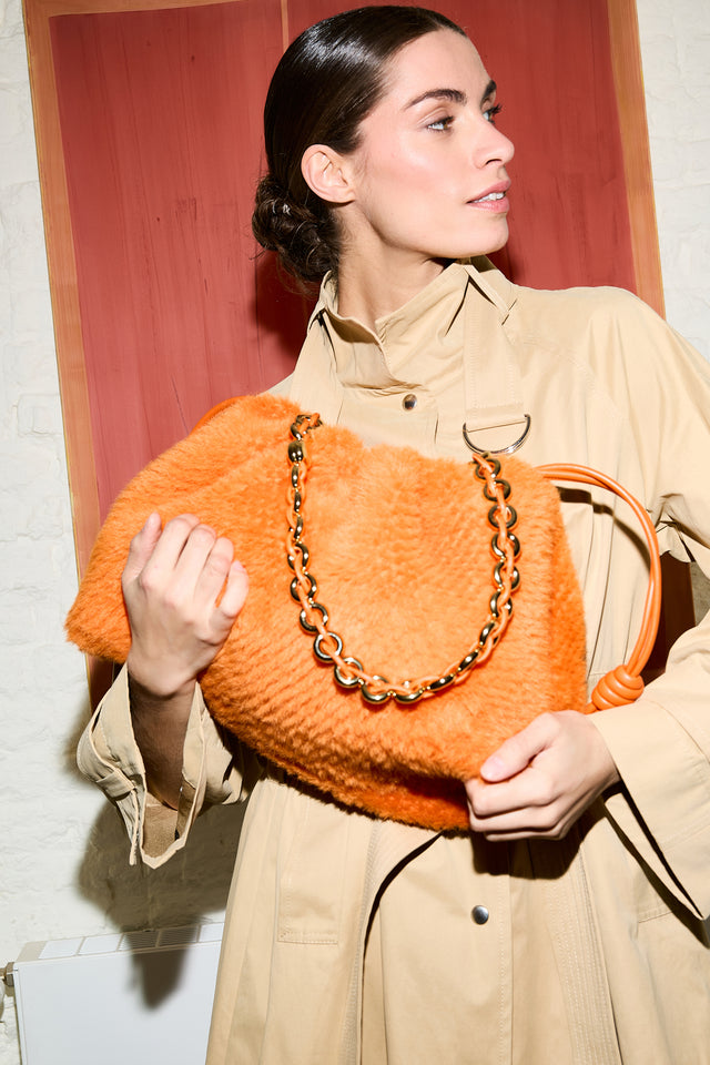 Loewe Large Flamenco Purse in Knit