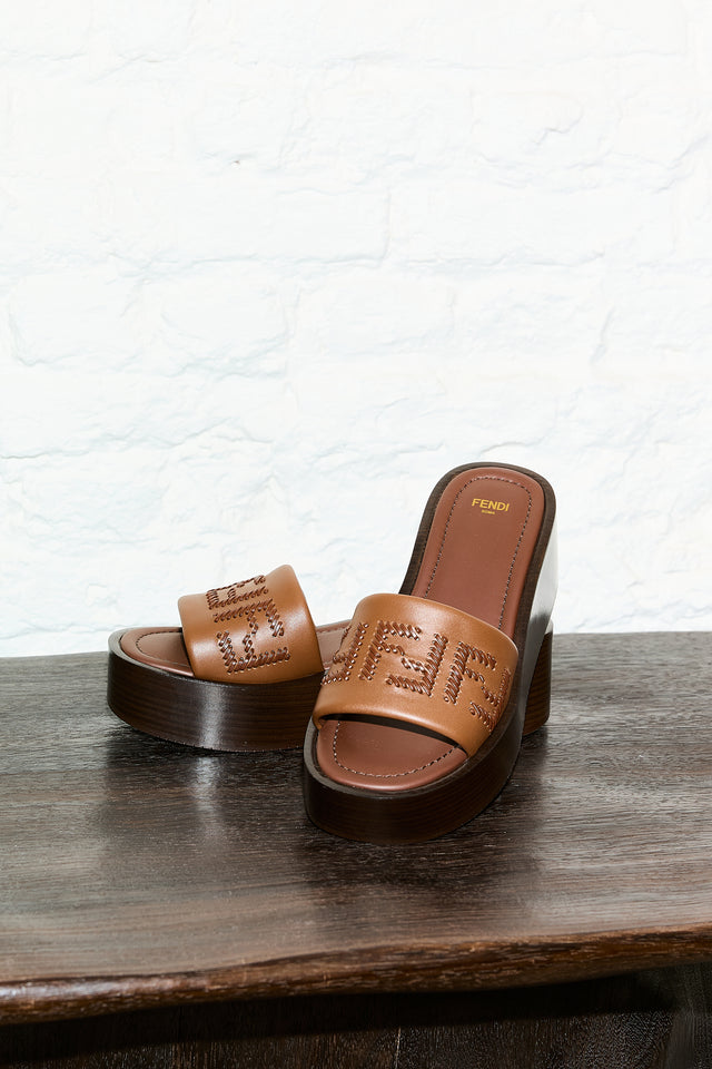 Fendi Sunshine Flatform Slides