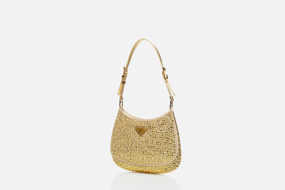 Prada Cleo Satin Bag With Crystals