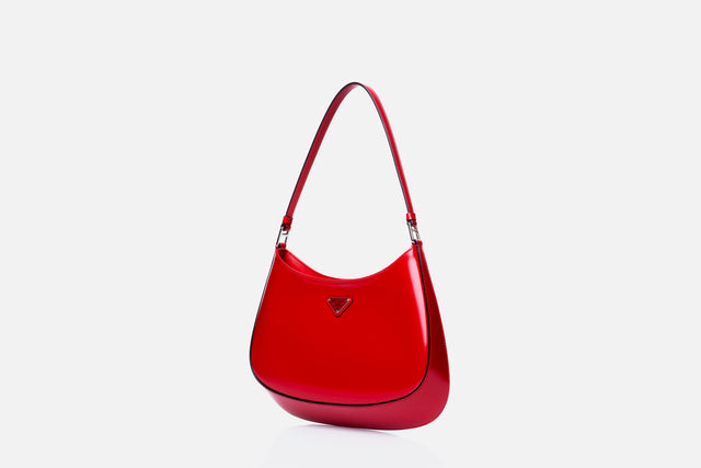 Prada Cleo Brushed Leather Shoulder Bag