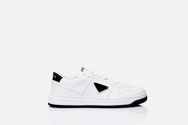 Prada Downtown Perforated Leather Sneakers
