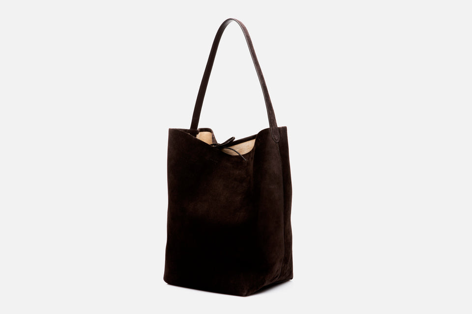 The Row Large N/S Park Tote Suede