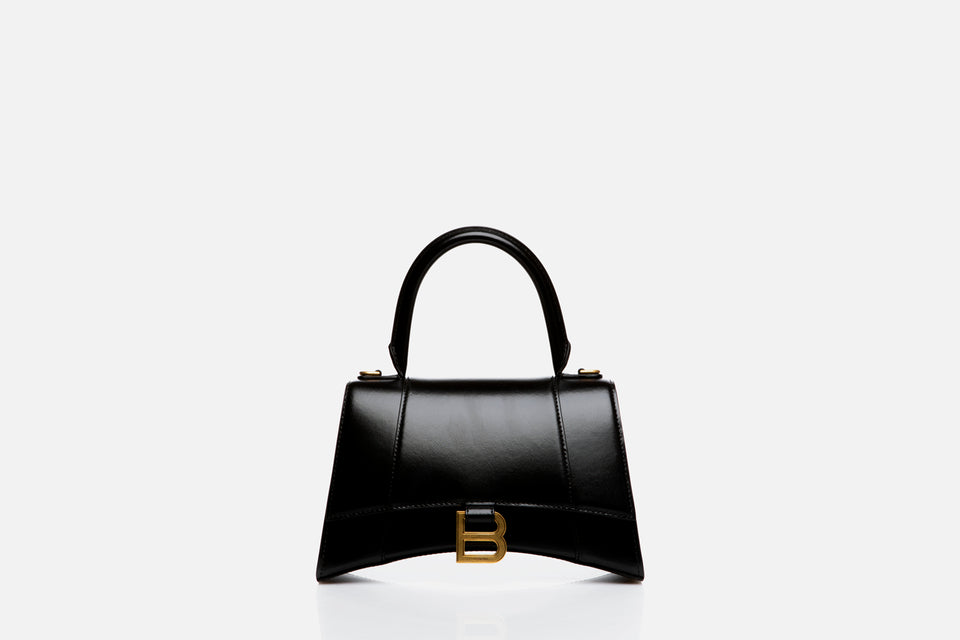Balenciaga Hourglass Small Shiny Box Calfskin