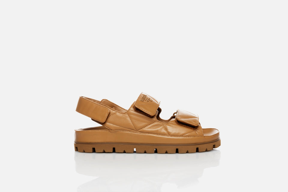 Prada Padded Nappa Leather Sandals