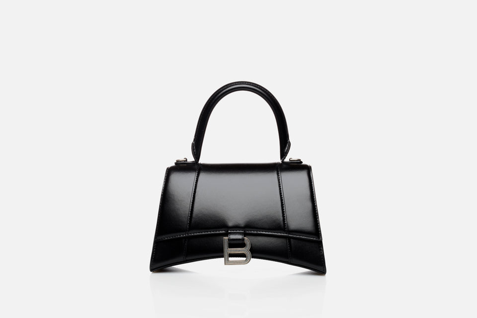 Balenciaga Hourglass Small Shiny Box Calfskin