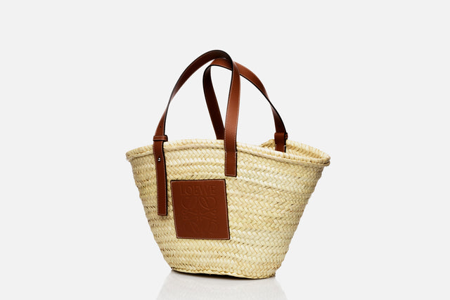 Loewe Basket Bag Palm Leaf And Calfskin