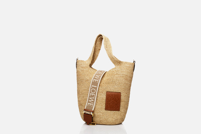 Loewe Mini Slit Bag Raffia