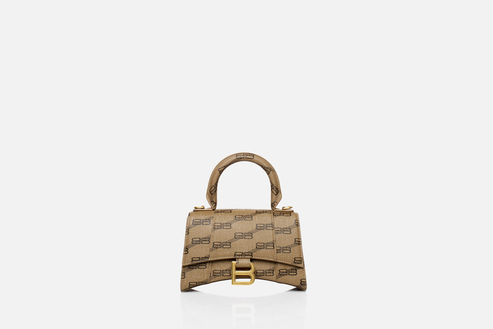 Balenciaga Hourglass XS BB Monogram Coated Canvas