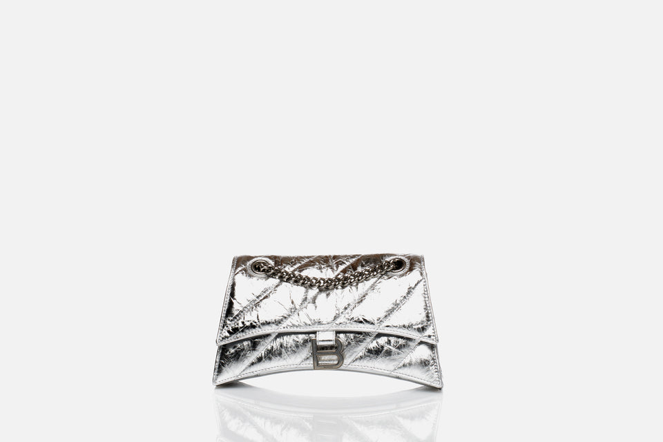 Balenciaga Crush Small Chain Bag Quilted Calfskin