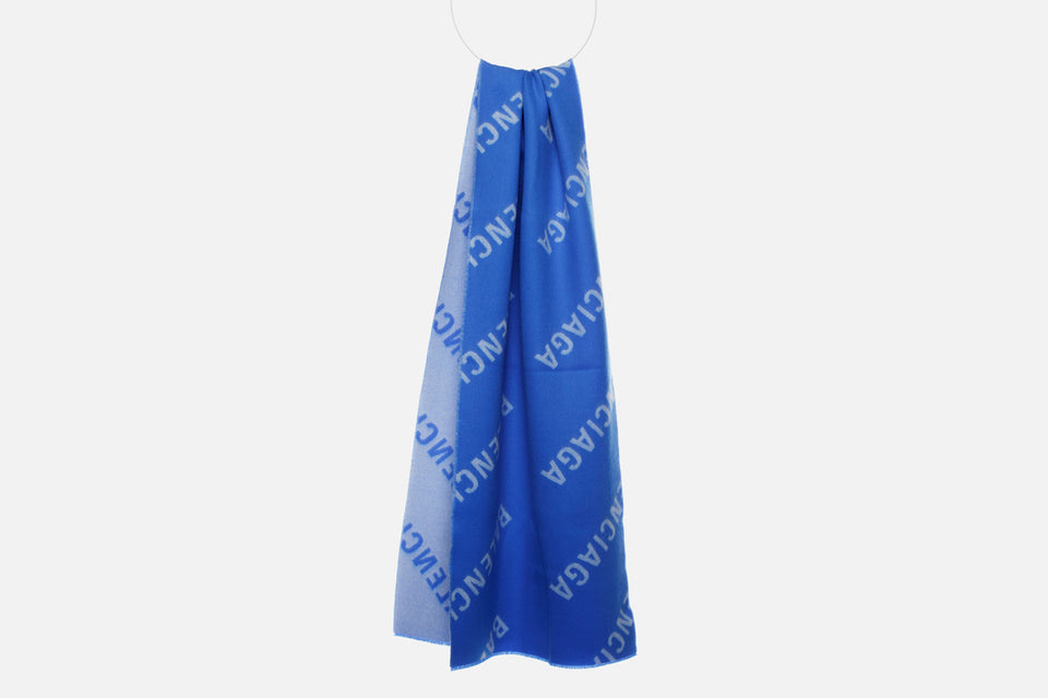 Balenciaga Allover Logo Scarf