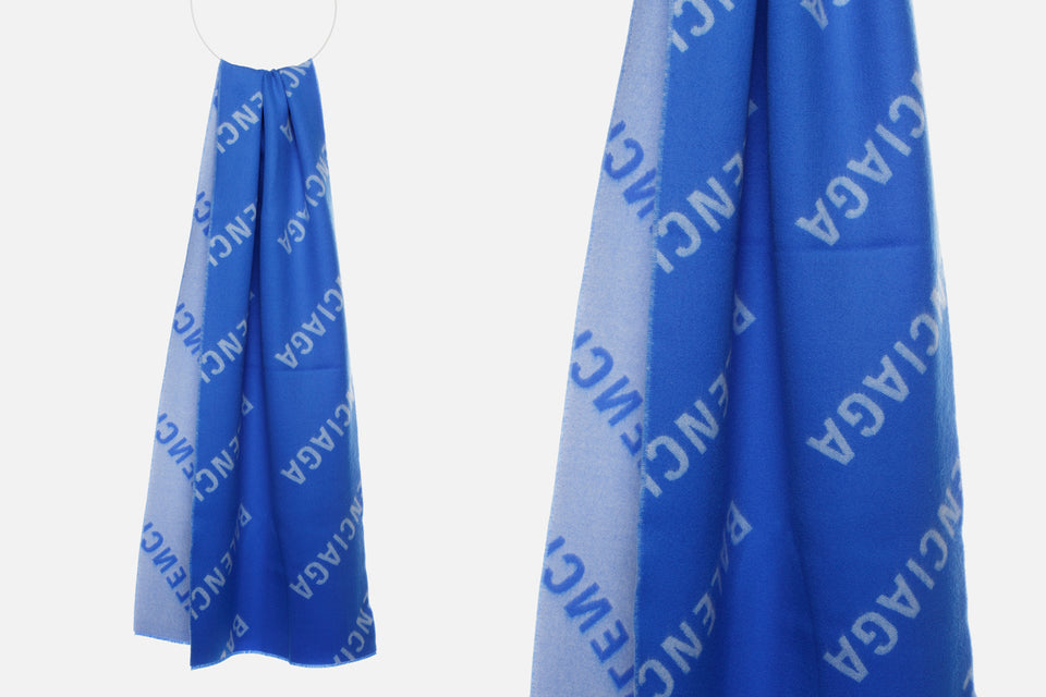 Balenciaga Allover Logo Scarf