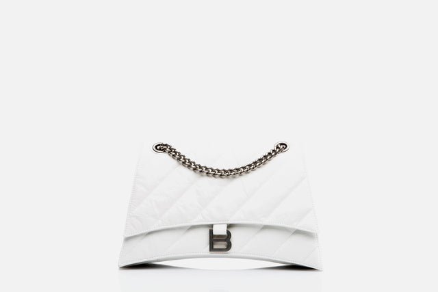 Balenciaga Crush Medium Chain Bag Quilted Calfskin