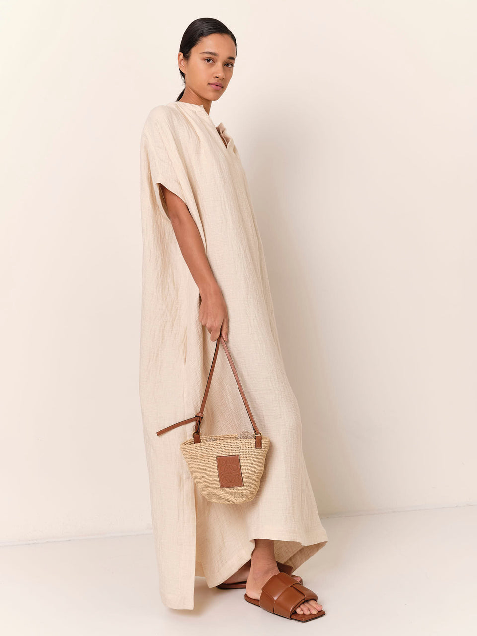 Loewe Pochette Bag Raffia