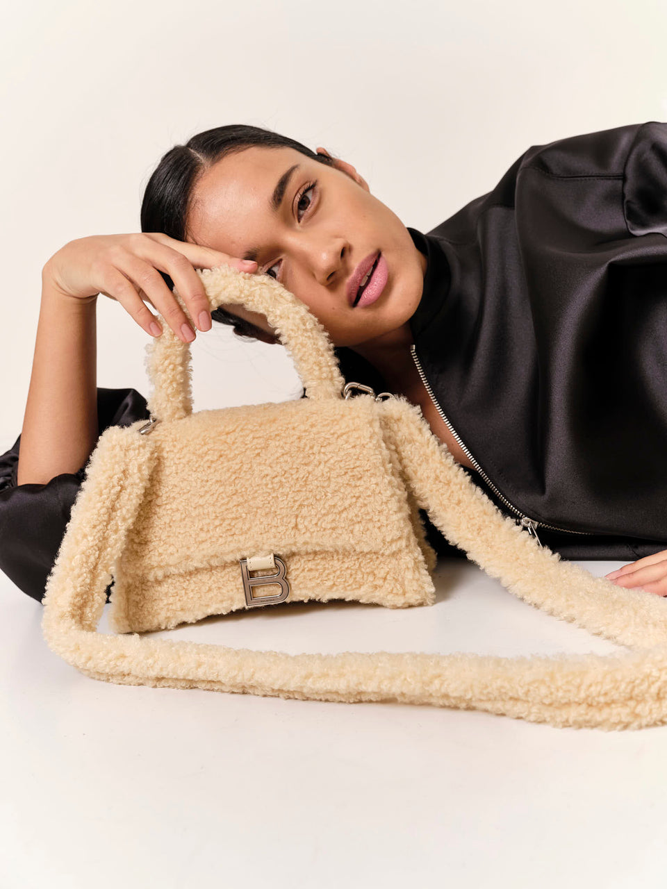 Balenciaga Furry Hourglass Small